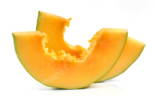 Preview: fresh ripe papaya fruit slices