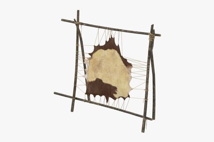 Preview: Rustic Leather Hide Tanning Rack