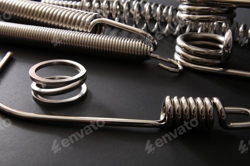 Preview: Metal springs in different sizes