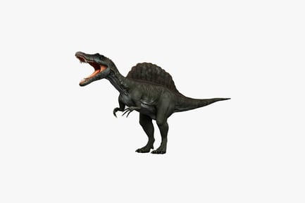 Preview: Lateral view of tyrannosaurus rex with open jaws