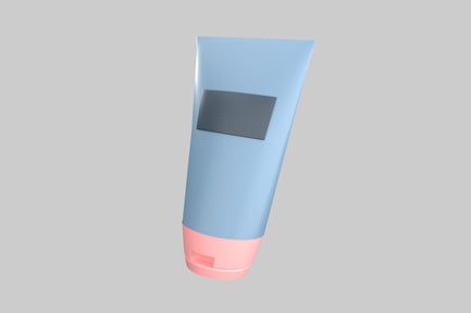 Preview: Pastel skincare cream tube