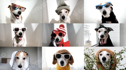 Preview: Pet funny copy online group chat conference