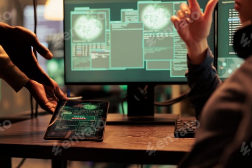 Preview: Hackers failed database hacking, unsuccessful password cracking, access denied