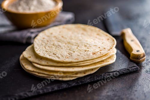 Preview: Mexican Corn Tortillas on kitchen table.