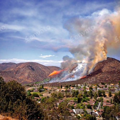 Preview: Wildfire being fought
