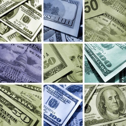 Preview: Collage of U.S. Currency with Various Denominations