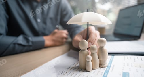 Preview: Family insurance plan protect. Help medicine protection. Father mother children insurance.