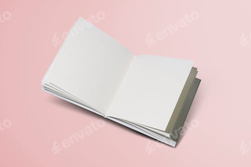 Preview: Book on pink background