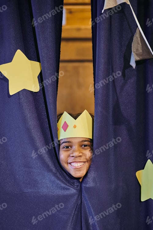 Preview: Happy girl acting in performance