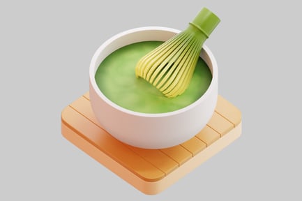 Preview: 3D Japanese Matcha Tea Ceremony Set