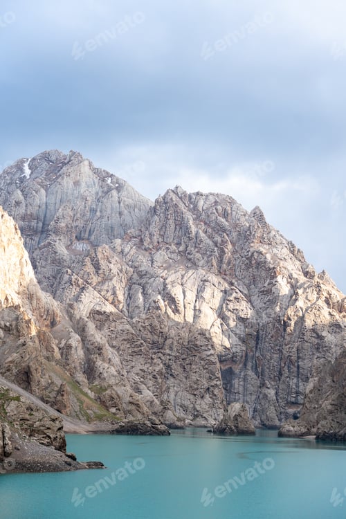 Preview: Rocky mountains surrounding Kel-Suu Lake