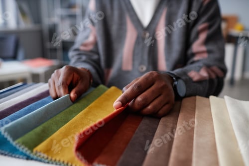 Preview: Designer choosing colour for interior