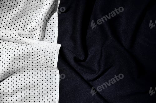 Preview: Sport clothing fabric texture background, top view of white cloth textile surface
