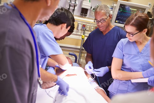 Preview: Medical Team Working On Patient In Emergency Room