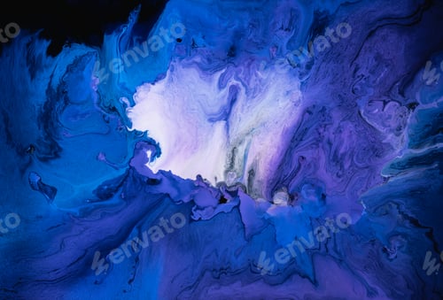 Preview: Abstract flow of liquid paints in mix