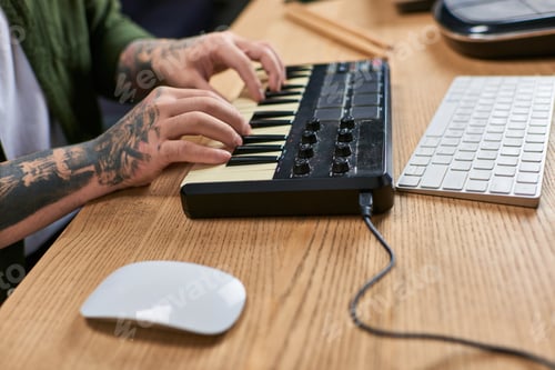 Preview: Asian Musician Composing in a Home Studio