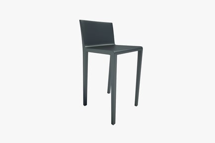 Preview: Modern chair with tapered legs (side view)
