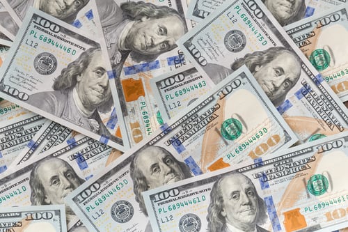 Preview: Background of 100 dollar bills