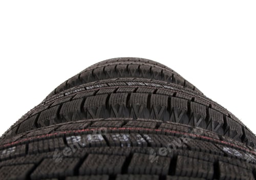 Preview: Set of tires on a white background