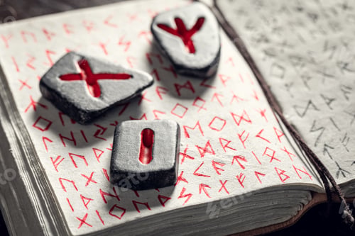 Preview: Unique runic divination by stones based on antique scrolls