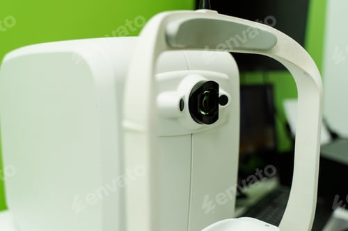 Preview: Optical coherence tomography OCT scan for retina imaging and back eye assessment