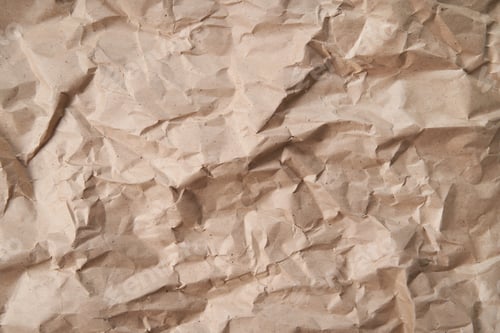 Visualização: Papel amassado ecológico para embrulhar produtos. Papel de parede ou textura.