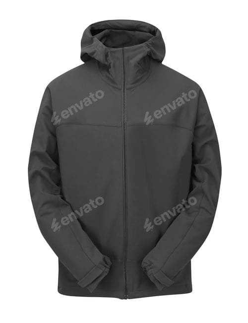 Preview: black jacket isolated on white