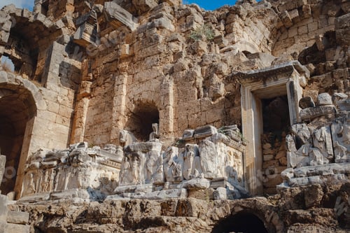 Preview: walk in Antalya Turkey on warm October afternoon, city Perge