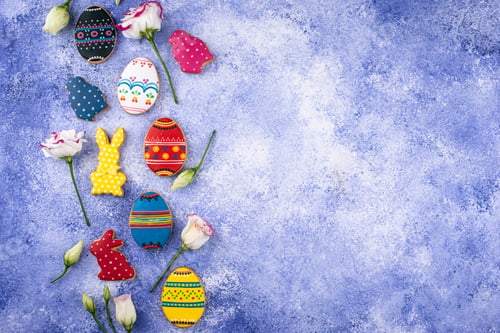 Preview: Easter cookies in shape of eggs and bunny