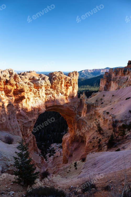 Preview: View of an American landscape Background. Utah