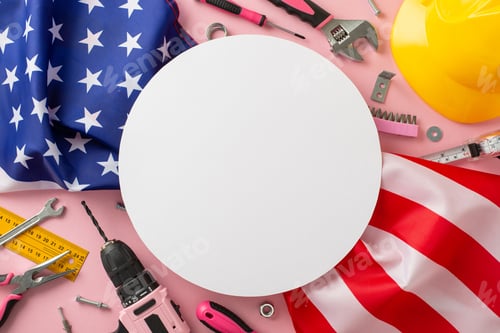 Preview: Recognizing the contributions of women in labor on Labor Day. High-angle photo showcasing