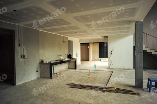 Preview: Interior of a house under construction