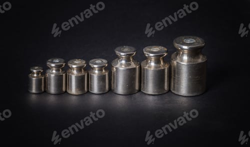 Preview: a set of small metal weights