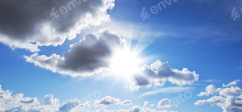 Preview: There is always hope...Sunbeams shining through dark clouds in the sky.