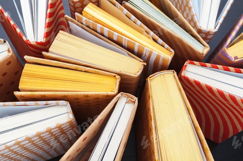 Preview: Many Books Piles