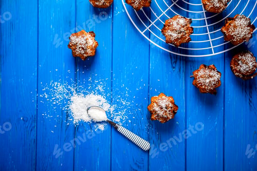 Preview: Muffins. Baking with coconut