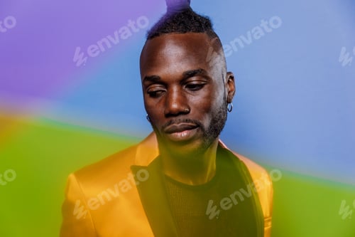 Preview: Artistic portrait with gel lights