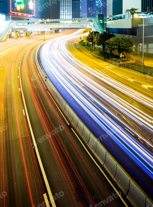 Preview: Hong Kong with traffic trail