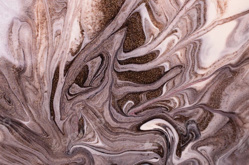 Preview: Shimmer liquid stripy background from liquid nail polishes,brown and milky colors.
