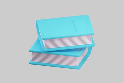 Preview: Stacked blue books