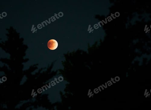 Preview: View of blood moon lunar eclipse