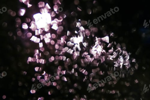 Preview: Christmas background. Festive abstract with bokeh defocused lights