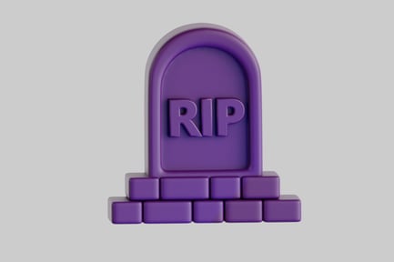 Preview: Simple purple grave stone marker