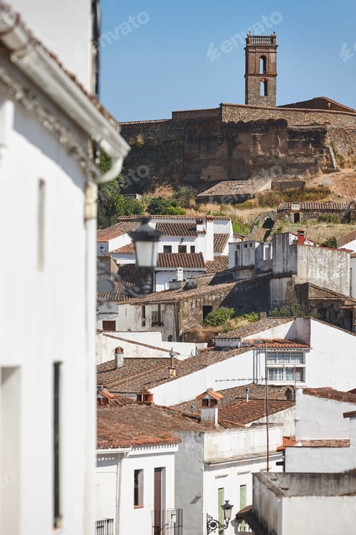 Preview: Picturesque andalusian village of Almonaster La Real. Huelva, Spain
