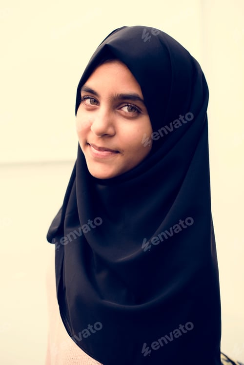 Preview: A cheerful Muslim woman