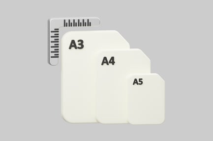 Preview: Paper sizes with ruler reference