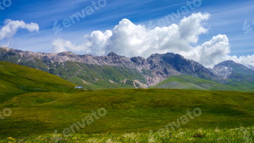 Preview: Mountain landscape at Gran Sasso Natural Park, in Abruzzo, Italy