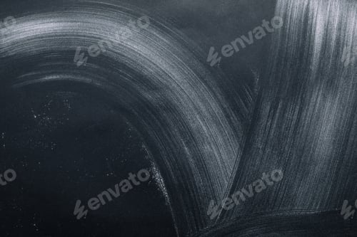 Preview: full frame image of black table with flour strokes