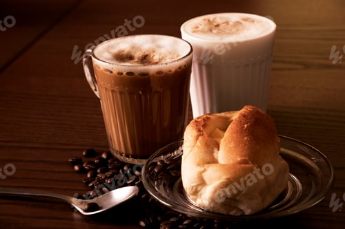 Preview: Coffee, Bread With A Good Breakfast.