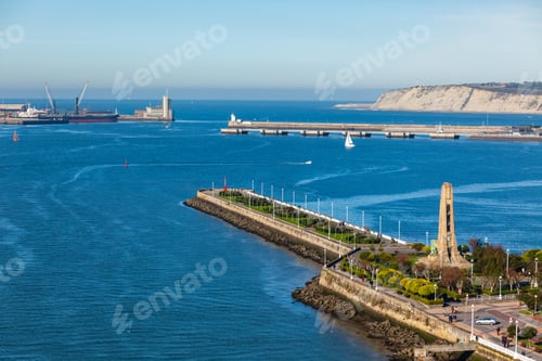 Preview: El Abra bay and Getxo pier and seafront, Spain